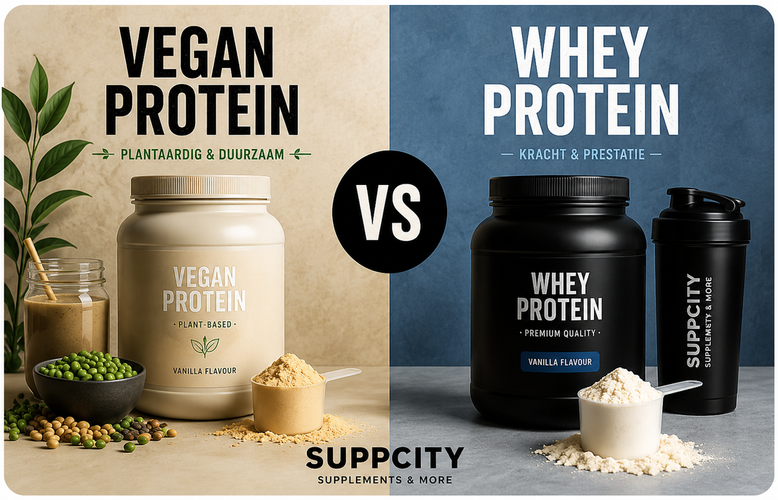 Vegan Protein vs Whey vergelijking - Suppcity