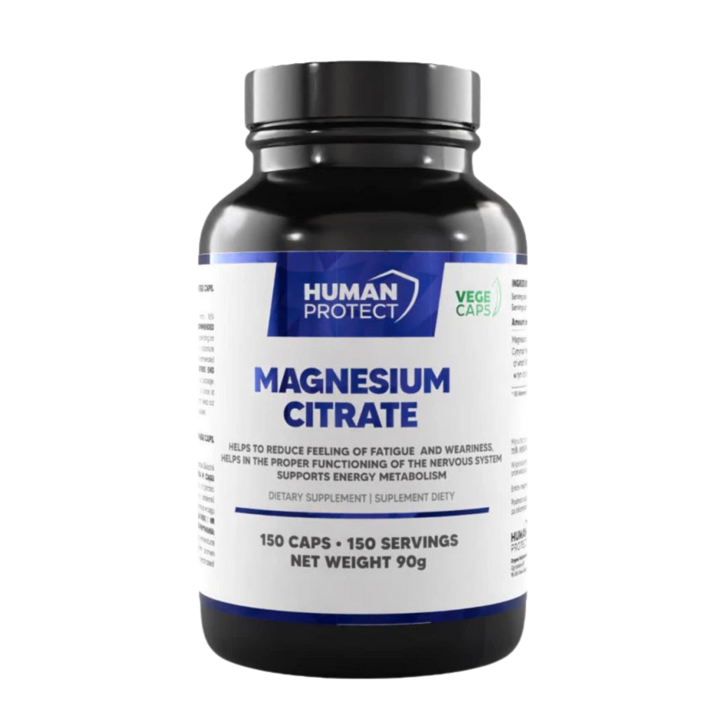 Human Protect - Magnesium Citrate - 150 Caps Supp City