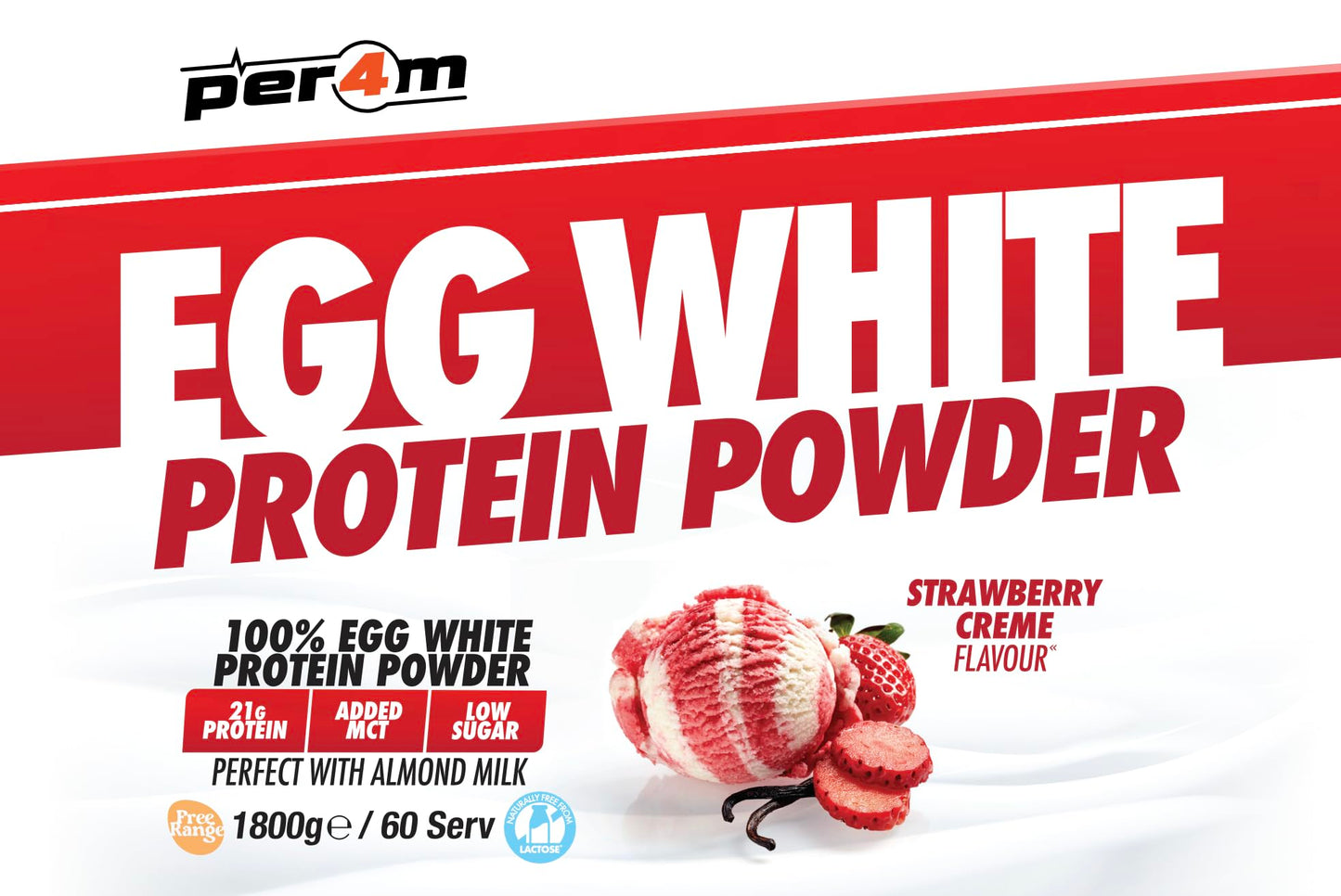 Per4m - Egg White Protein - 1800gr Supp City