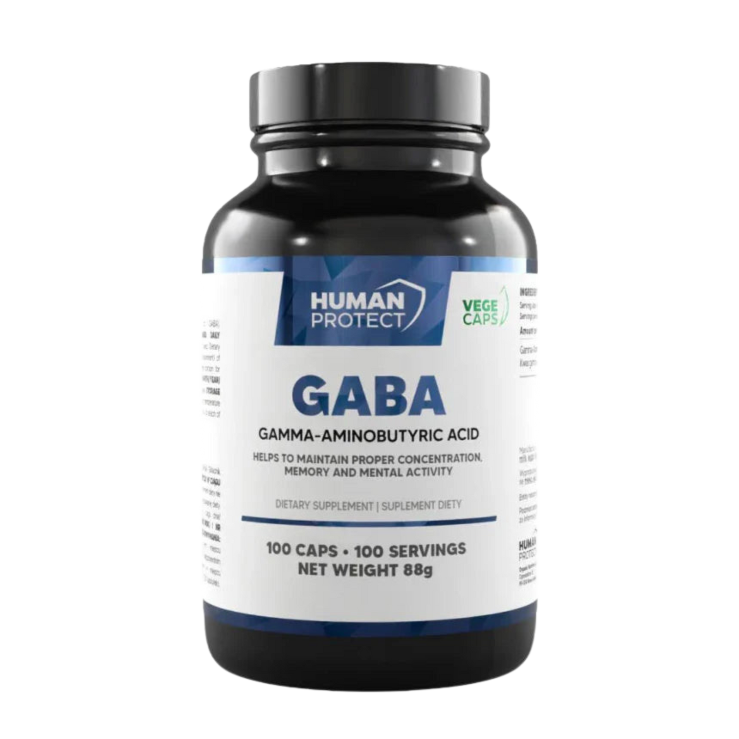 Human Protect - GABA 750mg - 100 Caps My Store