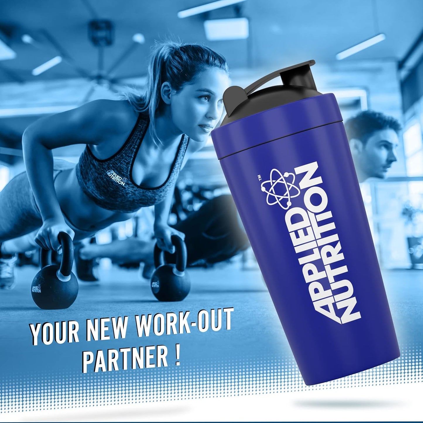 Applied Nutrition - Steel Shaker - Stalen Shake Beker Supp City