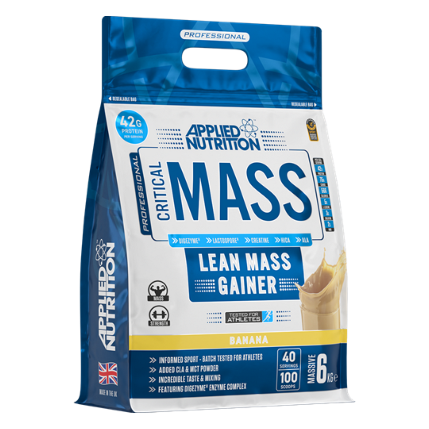 Applied Nutrition - Critical Mass Professional - Lean Mass Gainer - 6000G Supp City