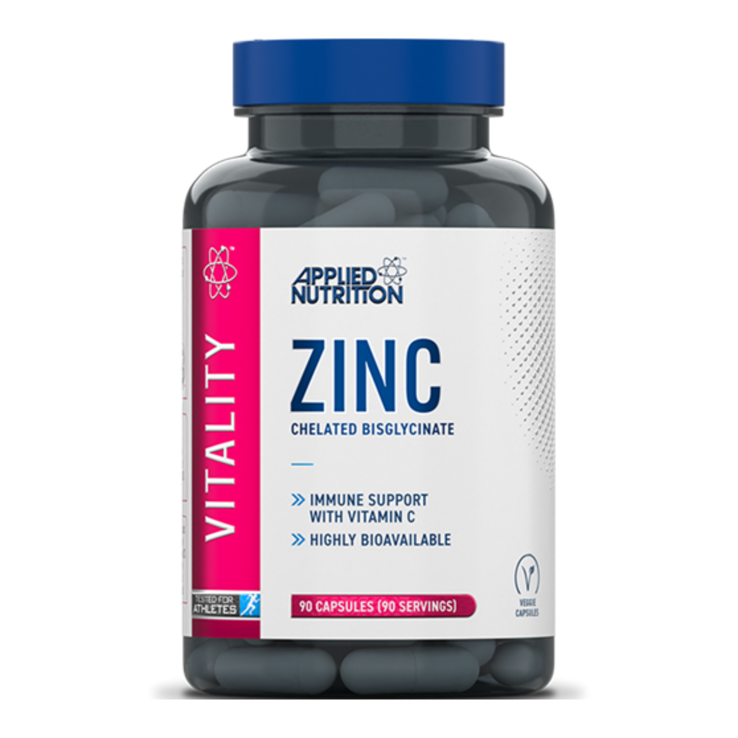 Applied Nutrition - Zinc - Chelated Bisglycinate - 90 Caps Supp City