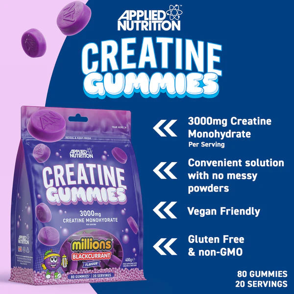 Applied Nutrition - Pure Creatine Gummies - 20 servings Supp City