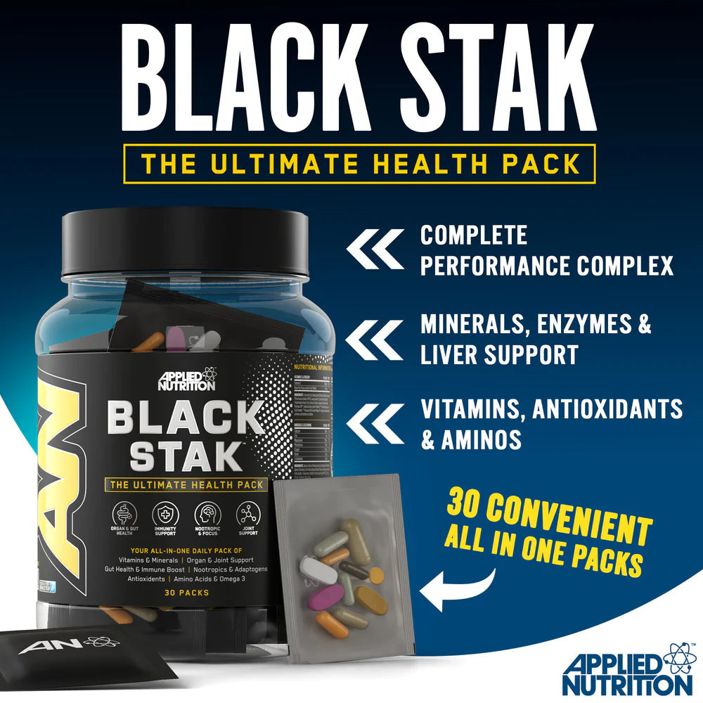 Applied Nutrition - Black Stak - 30 Packs Supp City