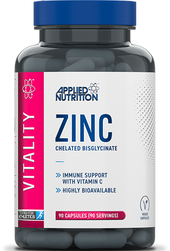 Applied Nutrition - Zinc - Chelated Bisglycinate - 90 Caps Supp City