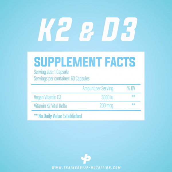 TBJP - Trained by JP - Vitamine D3K2 - 60 caps Supp City