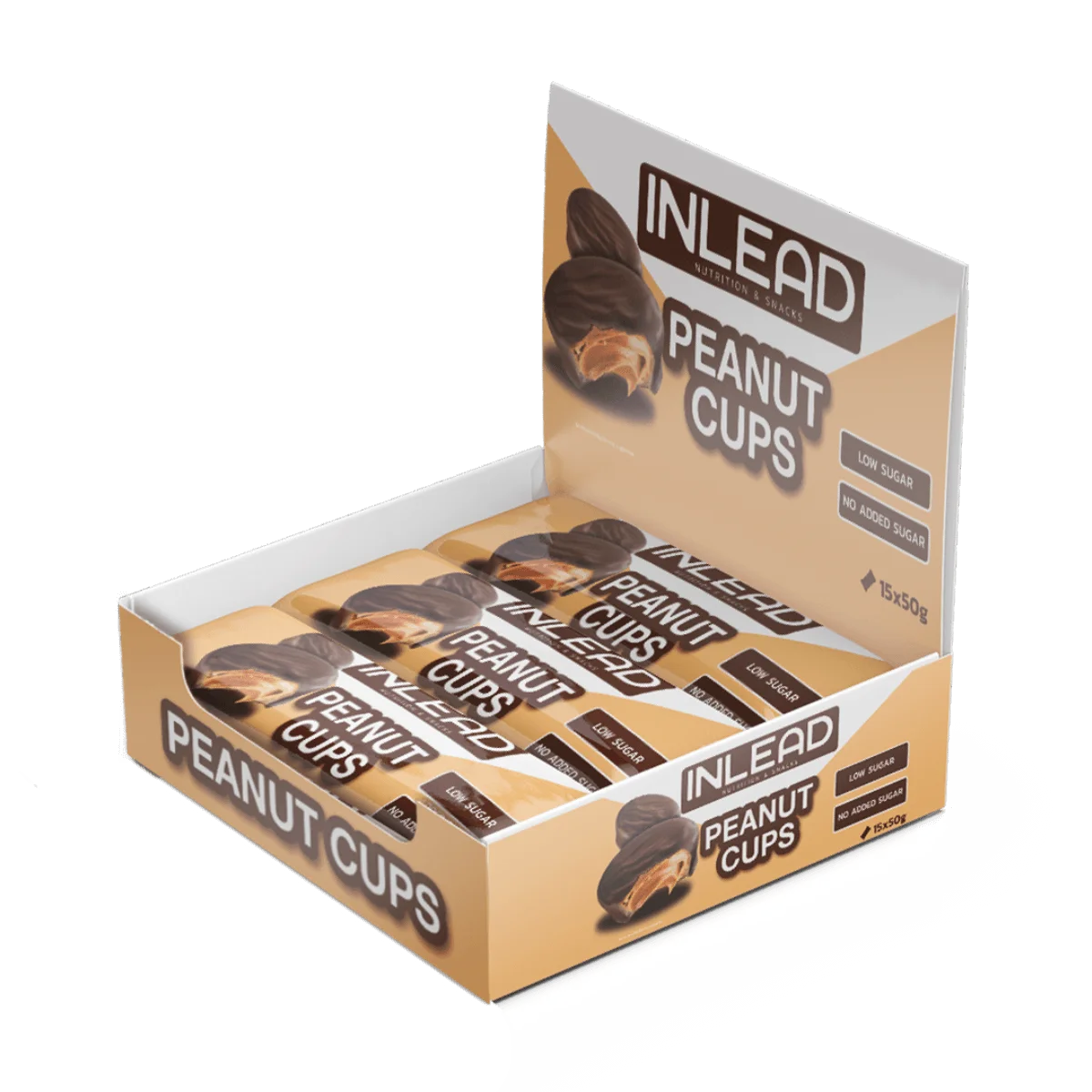 Inlead - Peanut Cups - Display 15x50G Supp City