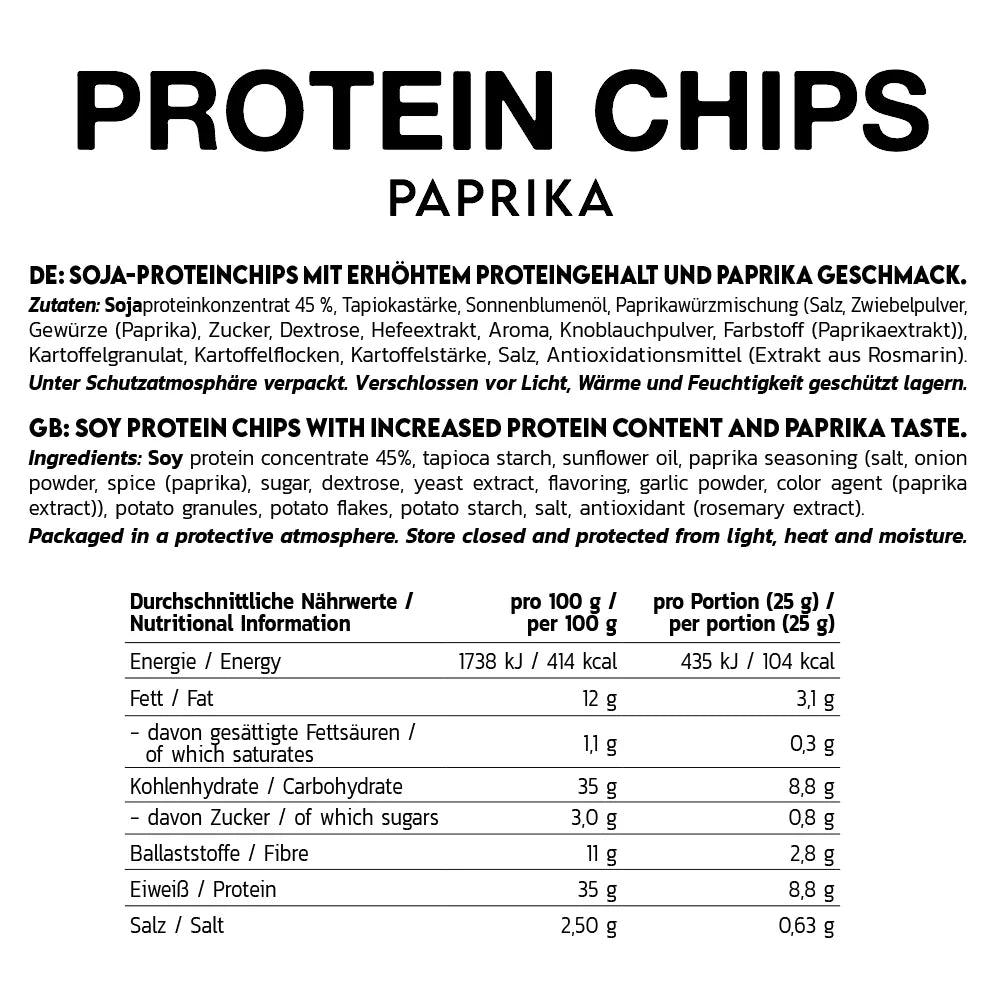 Inlead - Proteinchips - Paprika - 50G