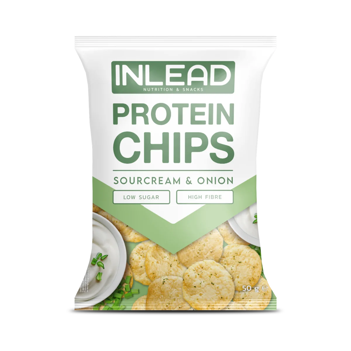 Inlead Protein Chips - Sour Cream & Onion - 50G Supp City