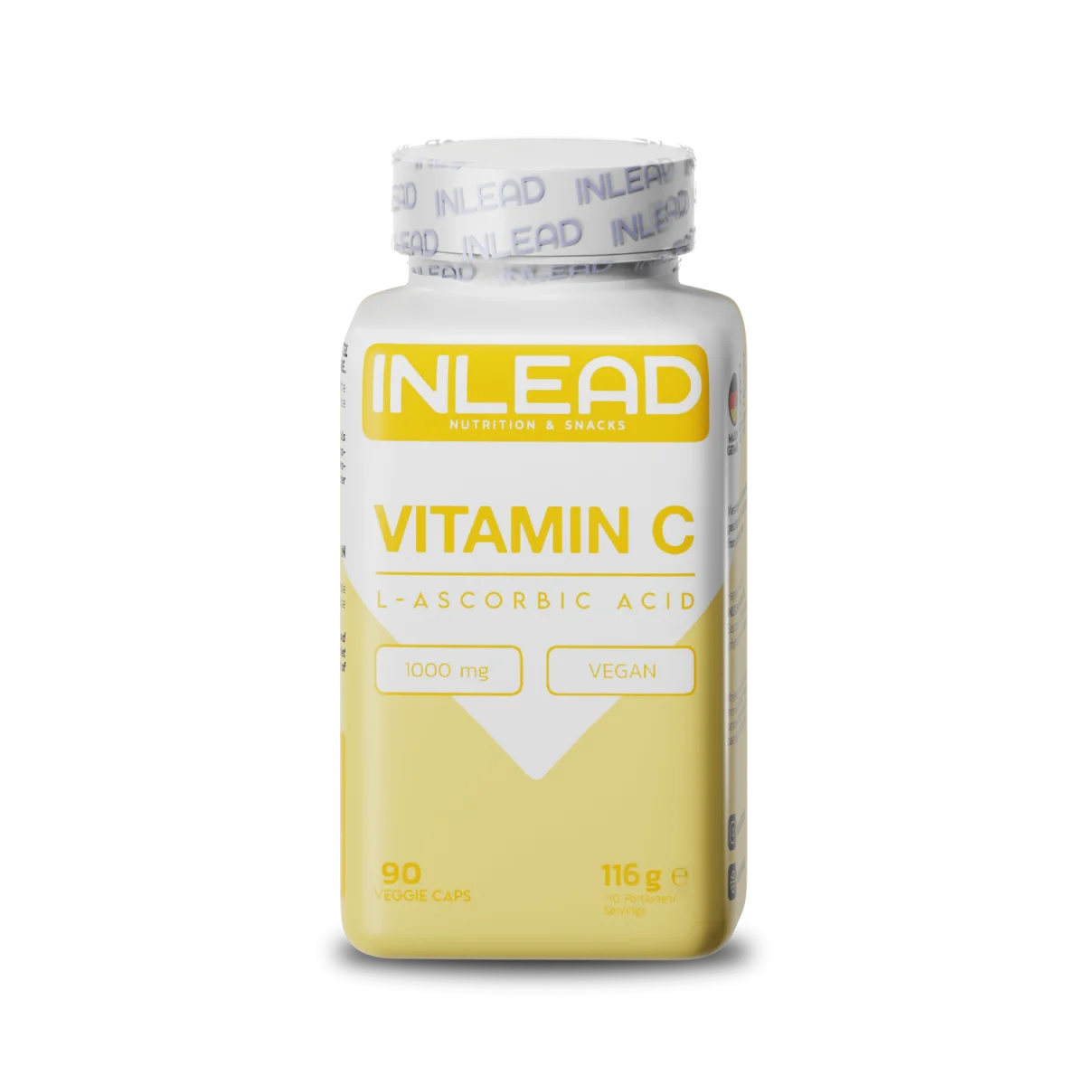 Inlead - Vitamin C - L-Ascorbic Acid - 90 Caps Supp City
