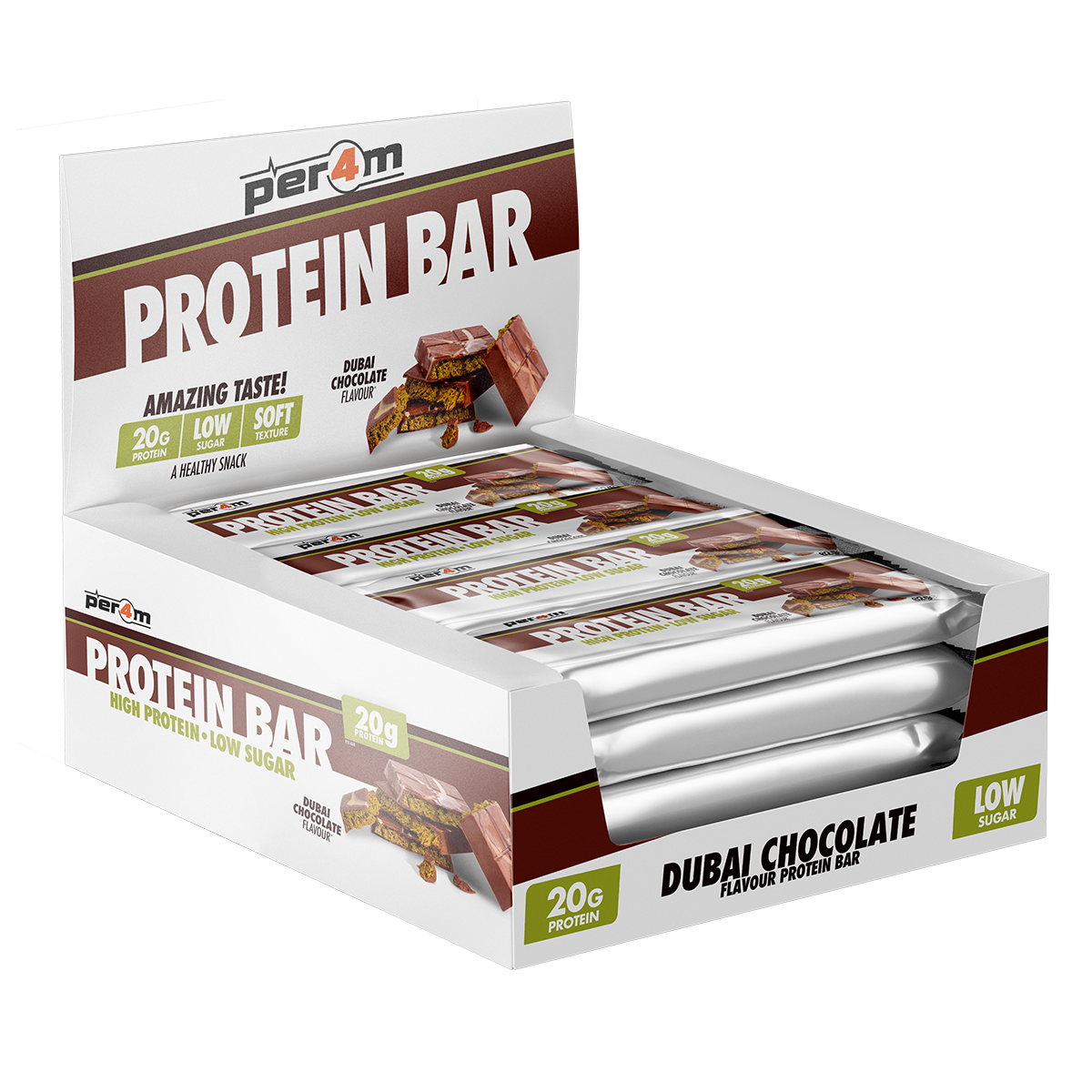 PER4M - Protein Bar - 12 x 62G Supp City