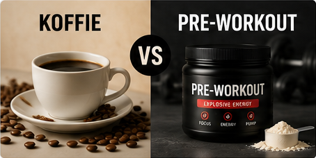 Pre-workout vs koffie vergelijking - Suppcity
