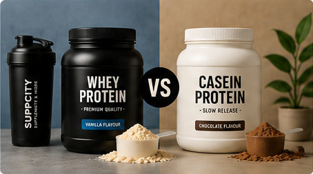 Whey vs caseïne vergelijking - Suppcity