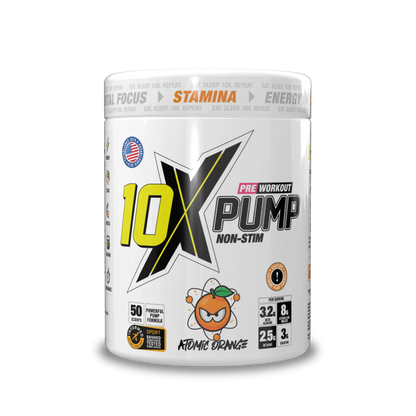 10X - Pump Stim Free Pre Workout - 600G Supp City