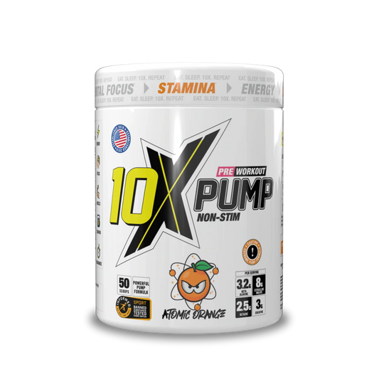 10X - Pump Stim Free Pre Workout - 600G Supp City