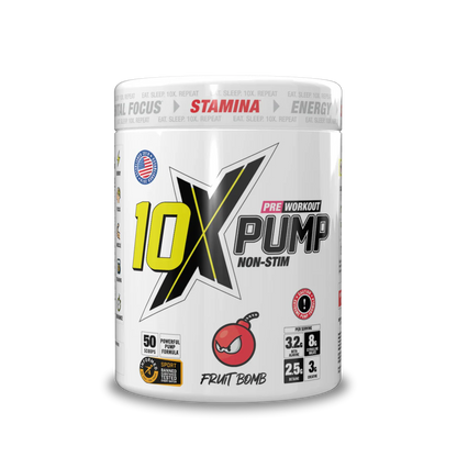 10X - Pump Stim Free Pre Workout - 600G Supp City