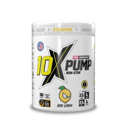 10X - Pump Stim Free Pre Workout - 600G Supp City