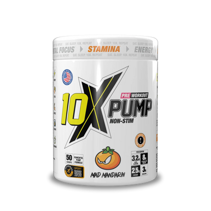 10X - Pump Stim Free Pre Workout - 600G Supp City