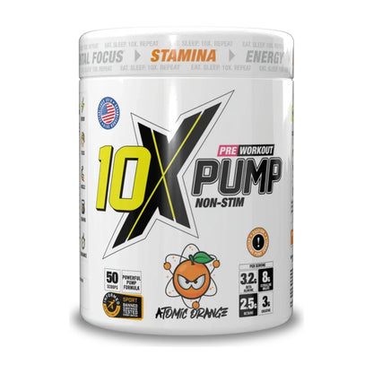 10X - Pump Stim Free Pre Workout - 600G