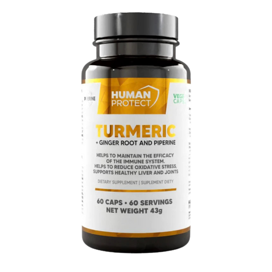 Human Protect - Turmeric + Ginger Root 5% - 60 Caps