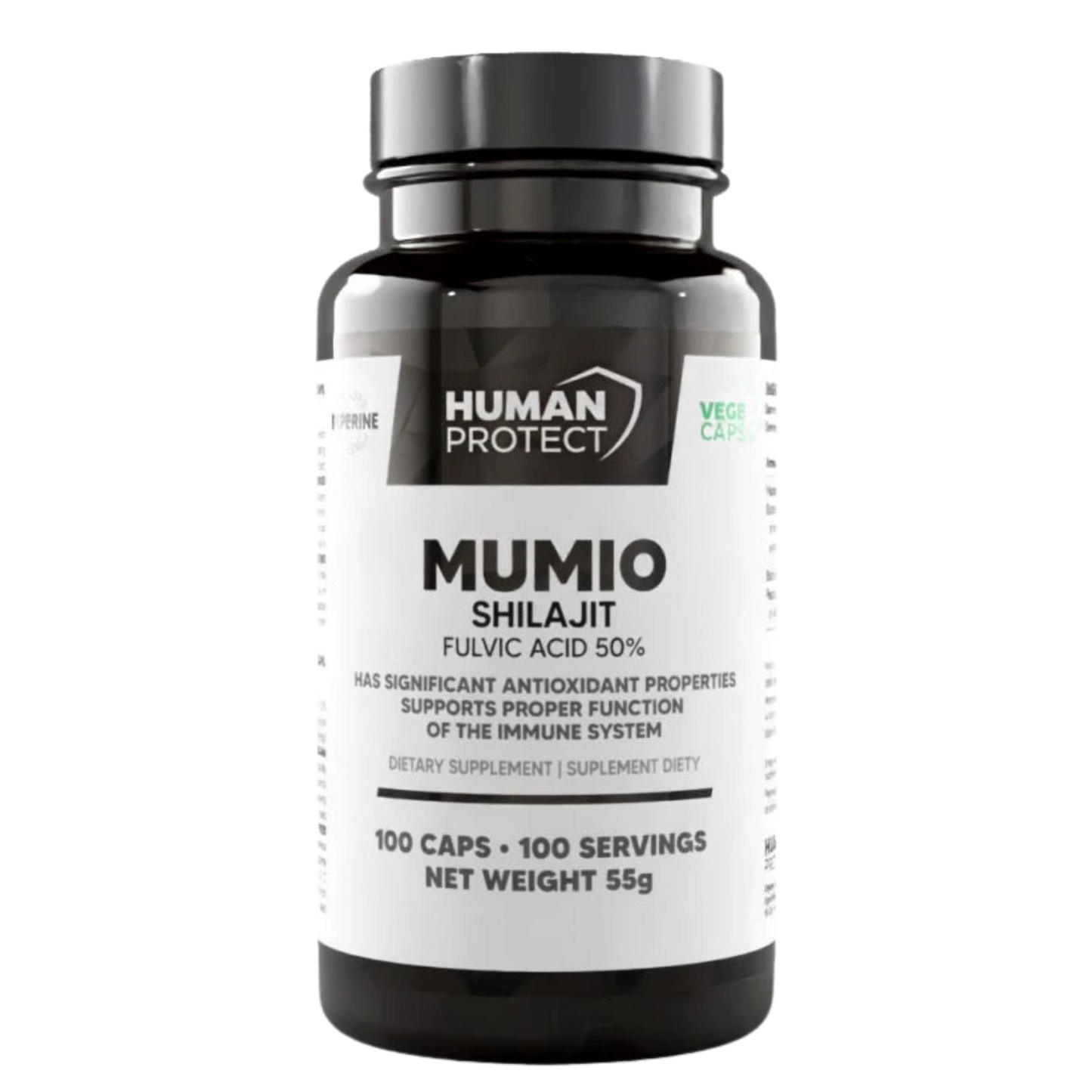 Human Protect - Mumio Shilajit 400mg - 100 Caps