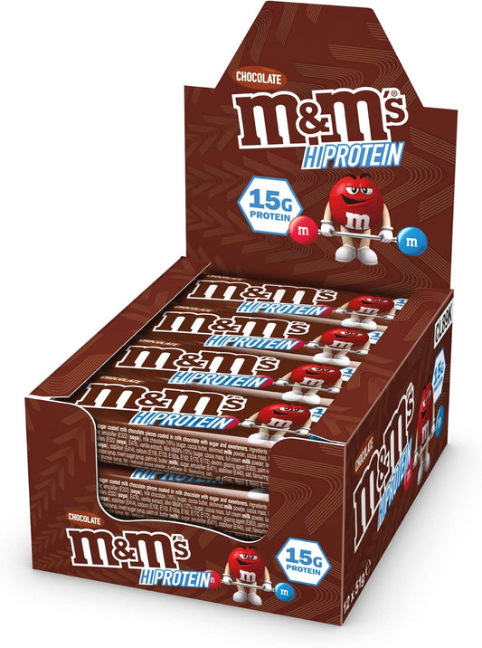 M&amp;M - Hi Protein Schokoriegel - 12x51g