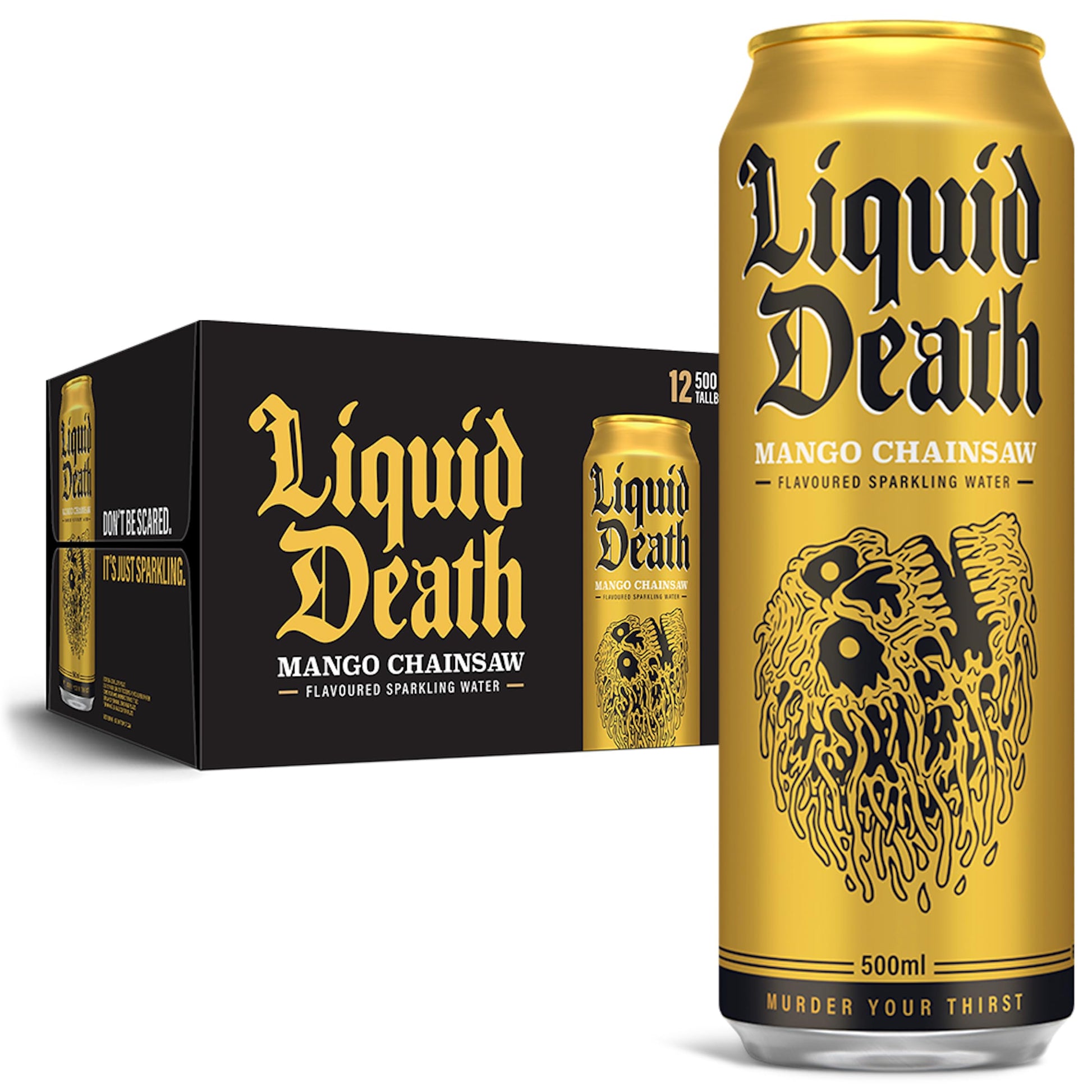 Liquid Death Mango - Mountain Water - Flat - 12x500ML Supp City