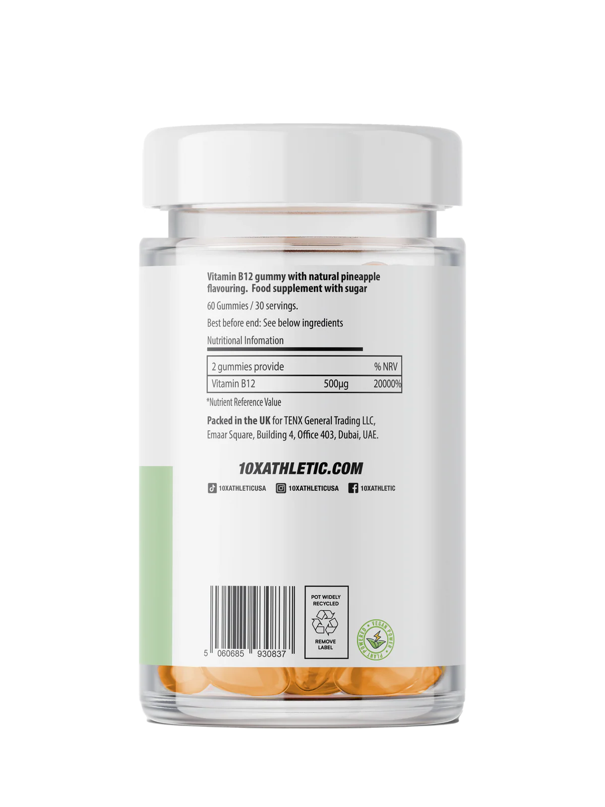 10X - B12 Gummies - 60 Gummies Supp City