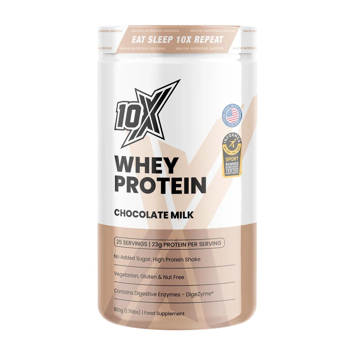 10X - WHEY PROTEIN – GRASS FED - 825g Supp City