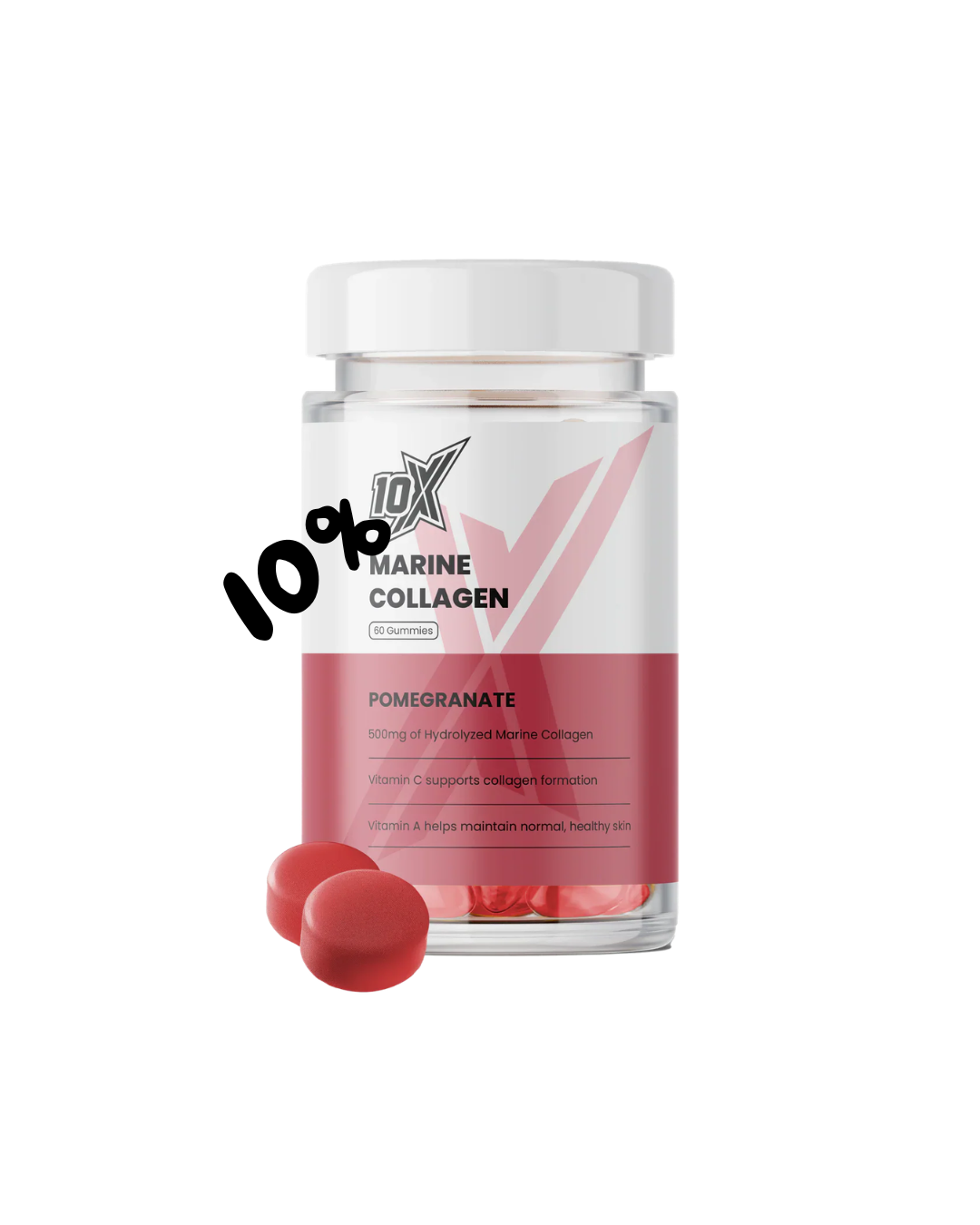 10X - Marine Collagen Gummies - 60 Gummies Supp City