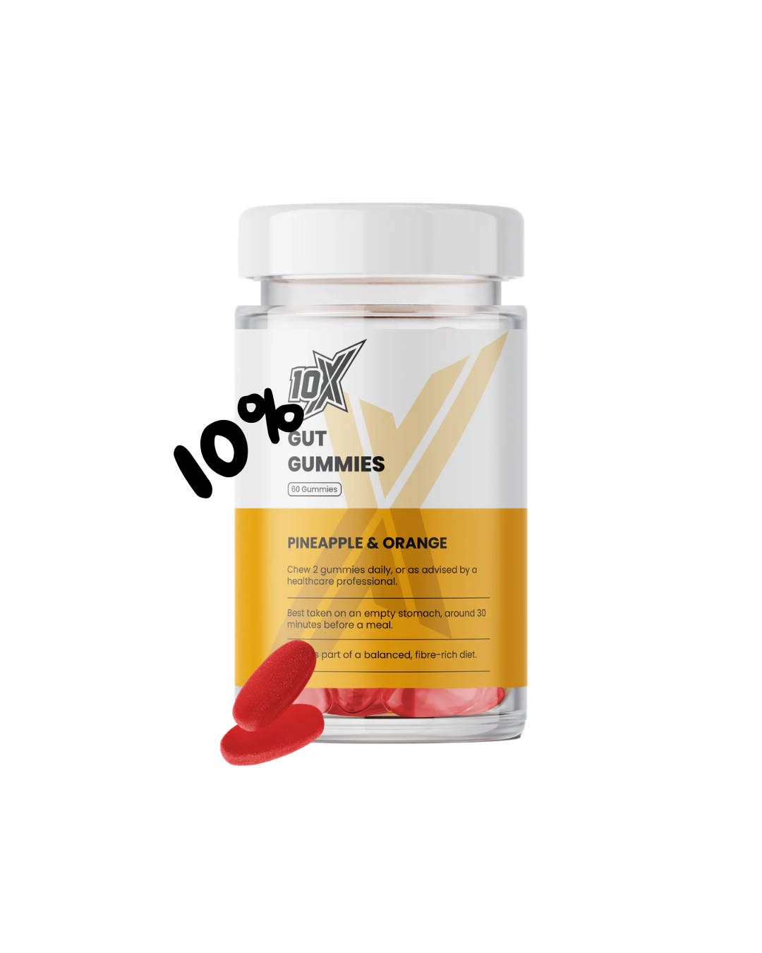 10X - Gut Gummies - 60 Gummies Supp City