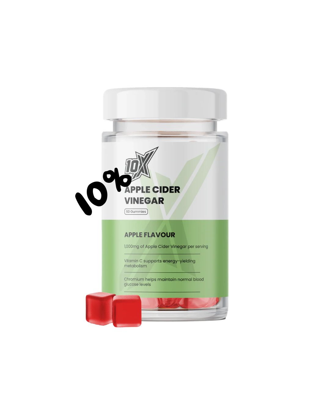 10X - Apple Cider Gummies - 60 gummies Supp City