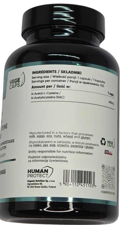 Human Protect - NAC - 100 Caps Supp City