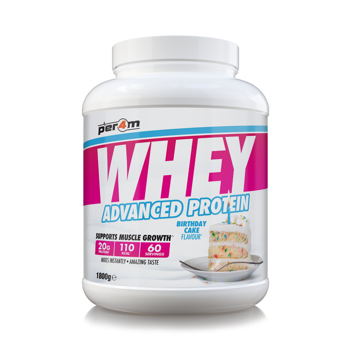 Per4m Whey Advanced Protein 1800g Birthday Cake