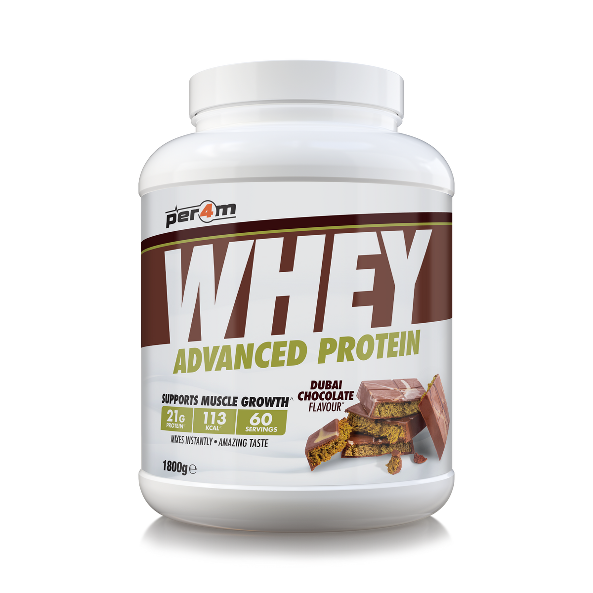 Per4m Whey Advanced Protein 1800g Dubai Chocolate