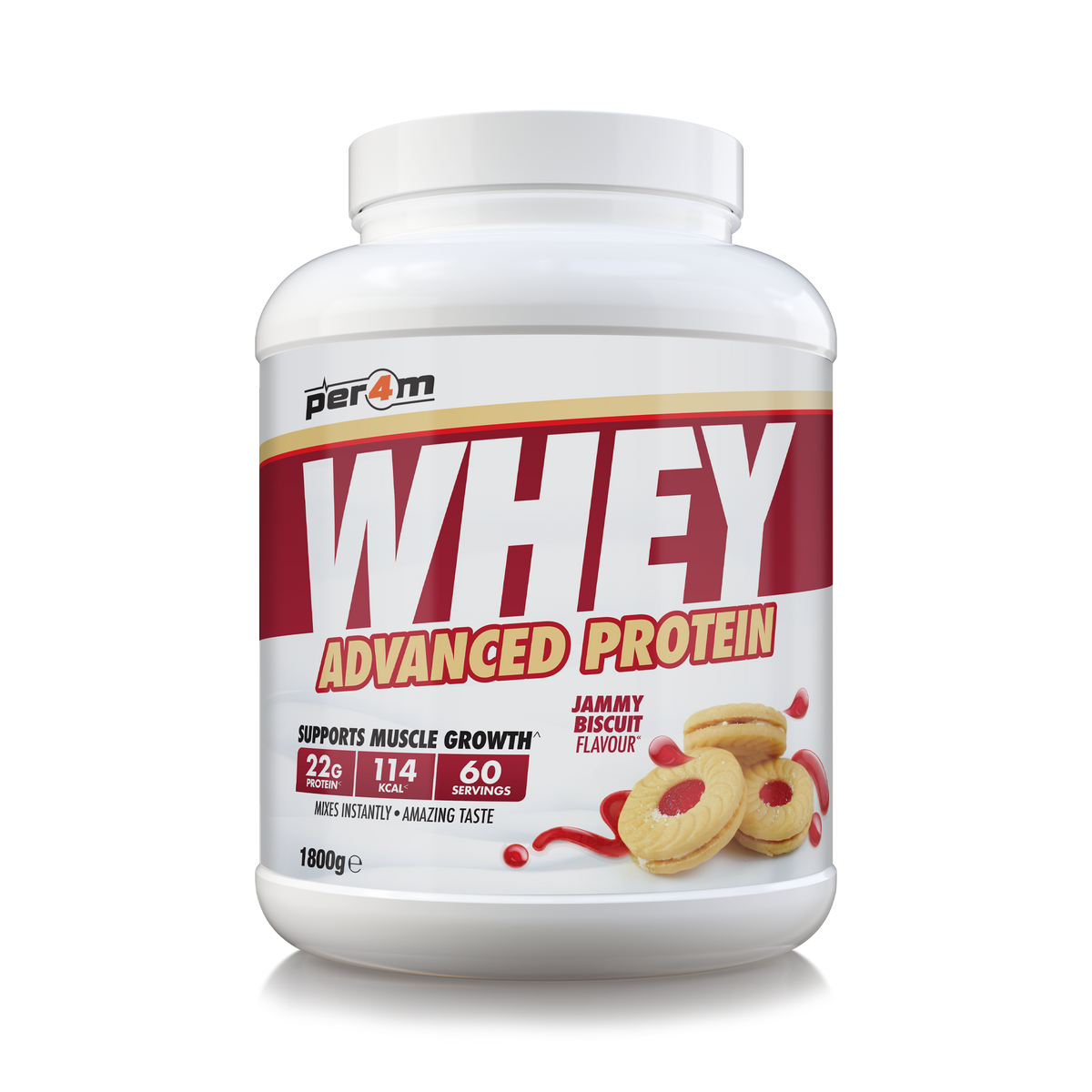 Per4m Whey Advanced Protein 1800g Jammy Biscuit