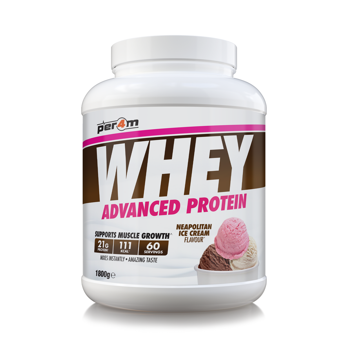 Per4m Whey Advanced Protein 1800g Neapolitan Ice Cream
