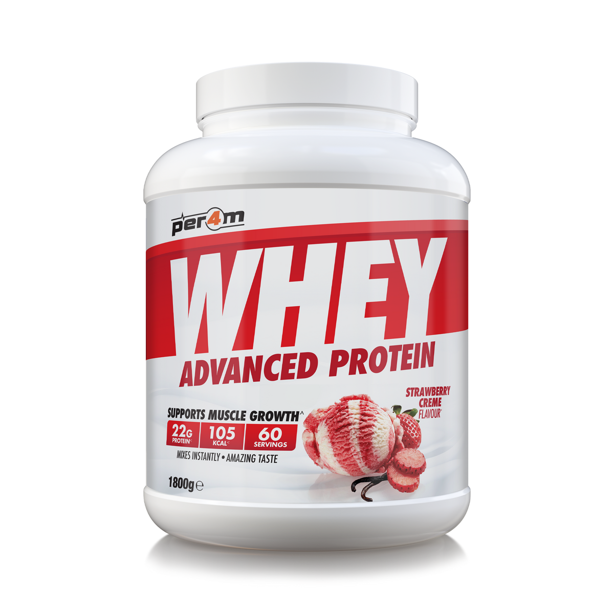 Per4m Whey Advanced Protein 1800g Strawberry Crème