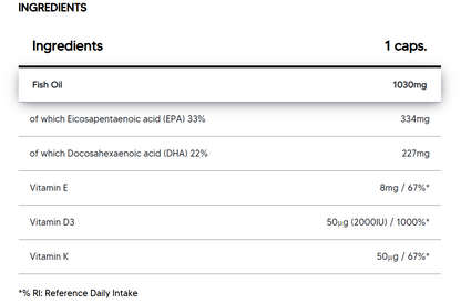 Human Protect - Omega 3 + vit D3 + K2 + E - 60 caps DSL Global