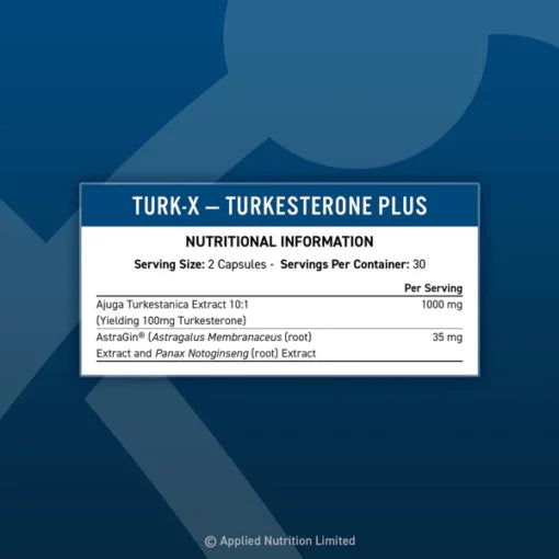 Applied Nutrition - Turk-X - Advance Turkesterone Plus - 60 Caps