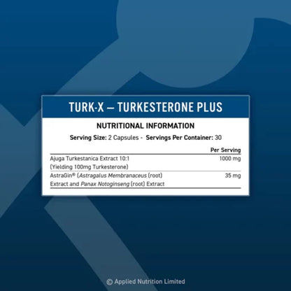 Applied Nutrition - Turk-X - Advance Turkesterone Plus - 60 Caps