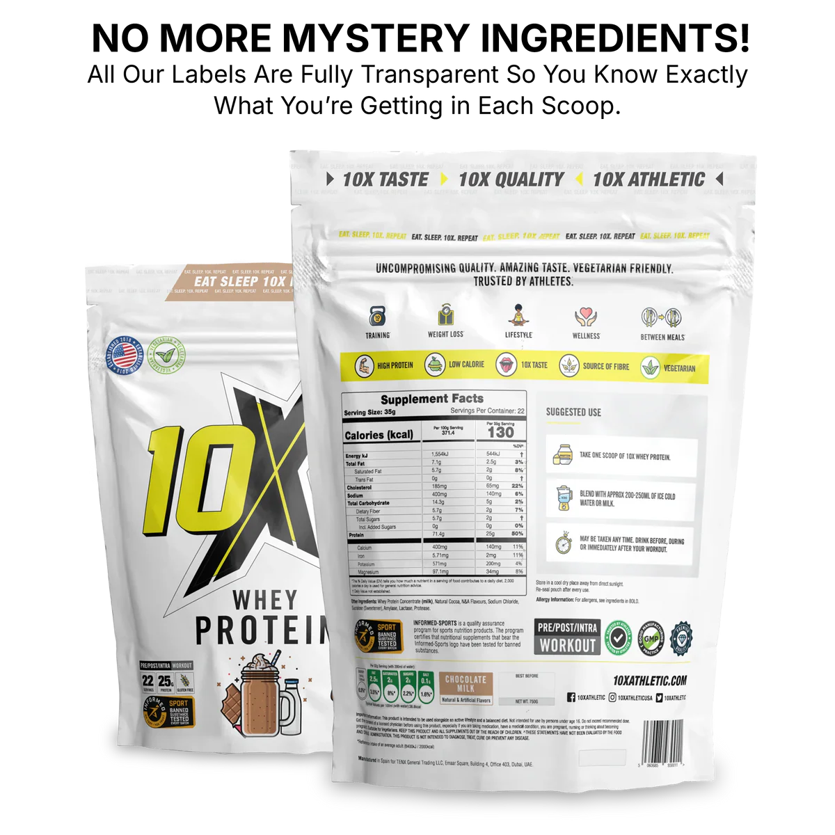 10X - Whey Protein - 770g Supp City