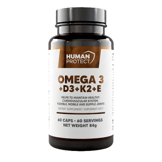 Human Protect - Omega 3 + vit D3 + K2 + E - 60 caps DSL Global