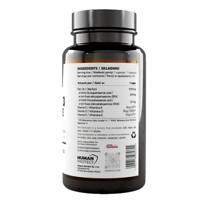 Human Protect - Omega 3 + vit D3 + K2 + E - 60 caps DSL Global