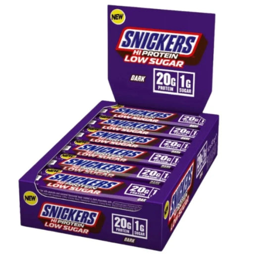 Snickers HiProtein - Dark Low Sugar Protein Bar - 12x57g