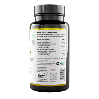 Human Protect – Tribulus 98 % 204 mg standardisiert – 120 Kapseln